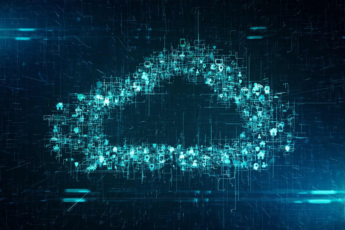 Digital image depicts cloud computing via Bentley Infrastructure Software program