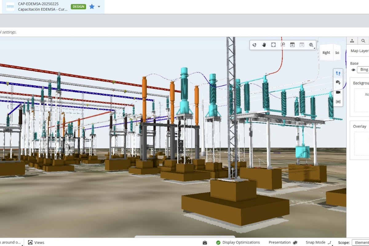The Palmares substation project in ProjectWise