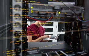 Woman working with MCP server