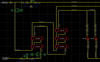 An intelligent piping and instrumentation diagram (P&ID) created in OpenPlant PID.