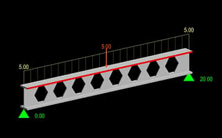 Design and analysis of a steel beam with web openings in RAM SBeam.