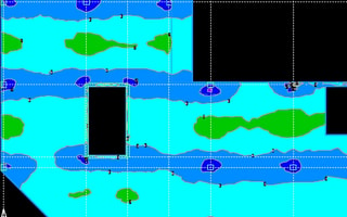 A color-coded concrete floor plate deflection and design status contour plot featuring blue, cyan, and green zones in RAM Concept, highlighting structural engineering slab design optimization.