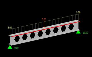 Design and analysis of a steel beam with web openings in RAM SBeam.