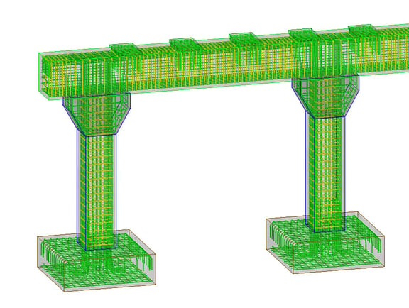 The ProConcrete user interface displaying automated rebar detailing, scheduling tools, and 3D concrete modeling environments.