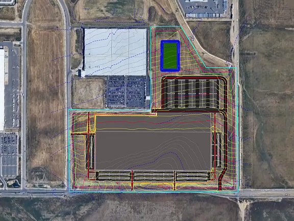 The collaborative OpenSite+ interface showcasing cloud-based site planning, automatic design iterations, and rapid cost estimation analysis.