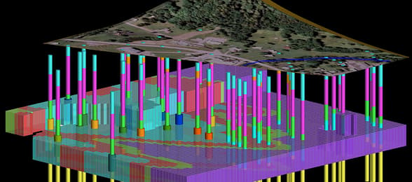 a 3d model of a mine