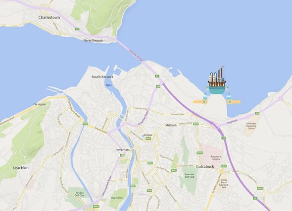 Project portfolio view in AssetWise 4D Analytics showing asset locations on a map.