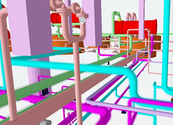Accessing asset lifecycle information on a 3D plant model in AssetWise ALIM.