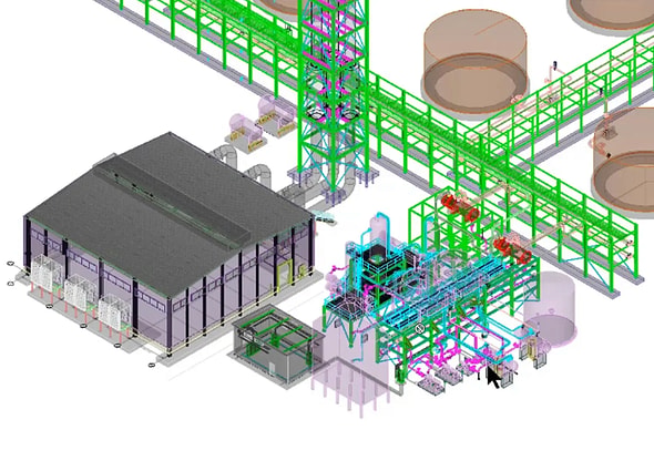 An advanced intelligent schematic layout for electrical control systems designed using Promis.e software.