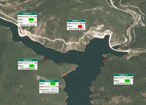 A technical hero interface of Vista Data Vision showing custom environmental monitoring dashboards, historical sensor trends, and alarm condition trackers.