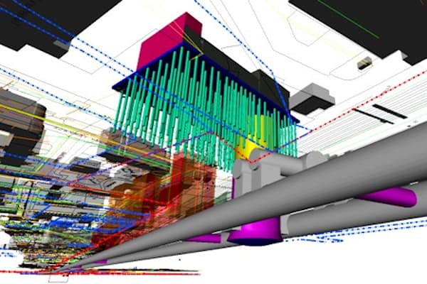 Software graphic depicts MicroStation program