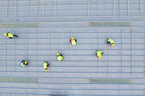 people working