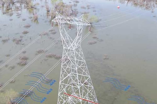 Evergy power transmission tower