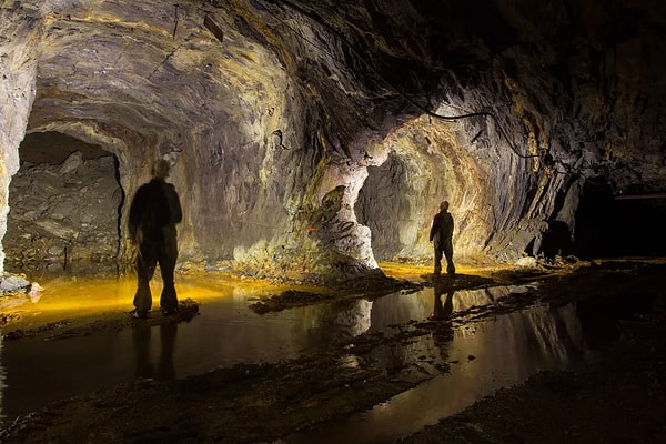 Workers in mine