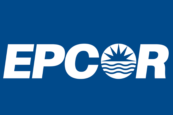 blue and white epcor logo