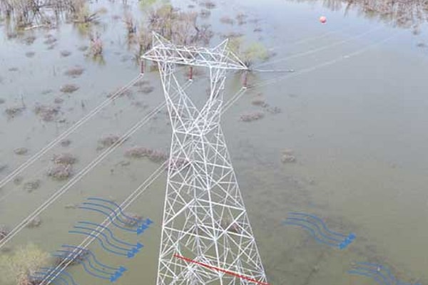 Evergy power transmission tower