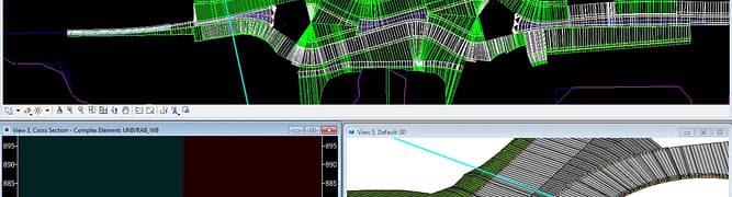 A digital visualization of the University Avenue modernization project in Cedar Falls, Iowa, showcasing one of the new multilane roundabouts designed by Foth to improve traffic flow and safety.
