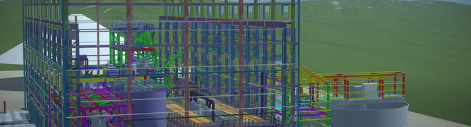 A comprehensive 3D digital model of the second-largest gold ore processing plant in Kazakhstan, designed by AAEngineering Group