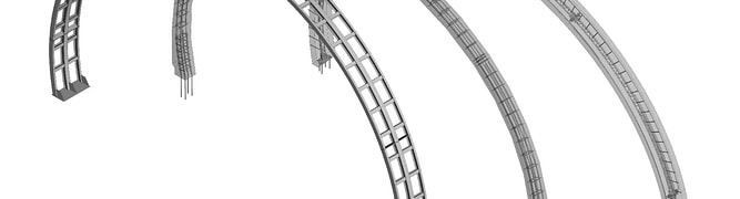 A 3D digital model of an Italian Autostrade tunnel created in OpenTunnel Designer, used by Tecne Systra to assess and design structural reinforcements.
