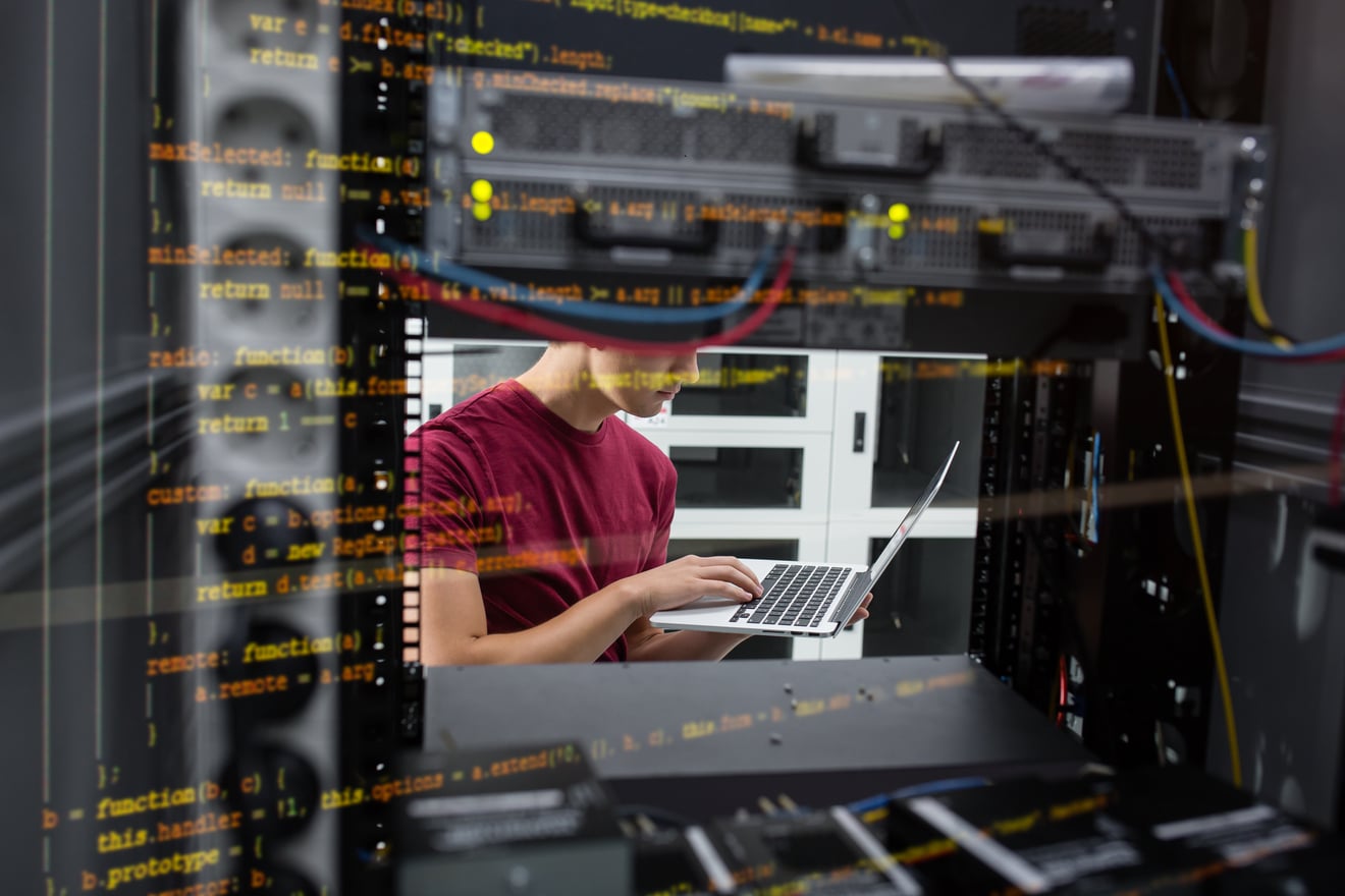 Woman working with MCP server