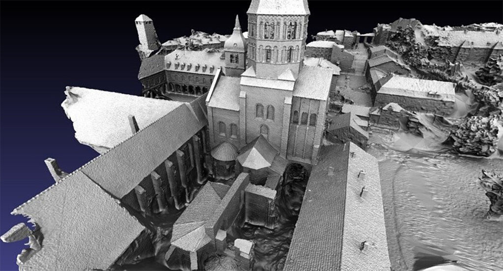 3D Model of the Monastery, captured via balloon and camera.