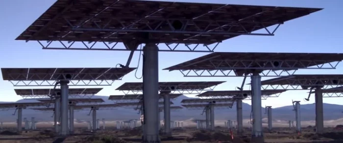 In some cases, complex poll and truss systems are also used to support the mirrors