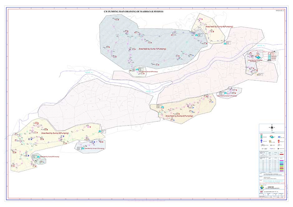 A detailed map displaying the Ovi Svapsn Map, showing various regions, boundaries, and labeled zones with a legend and scale in the lower right corner.