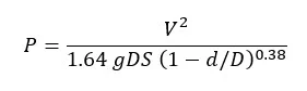 Gas Pocket Sewer Force Formula