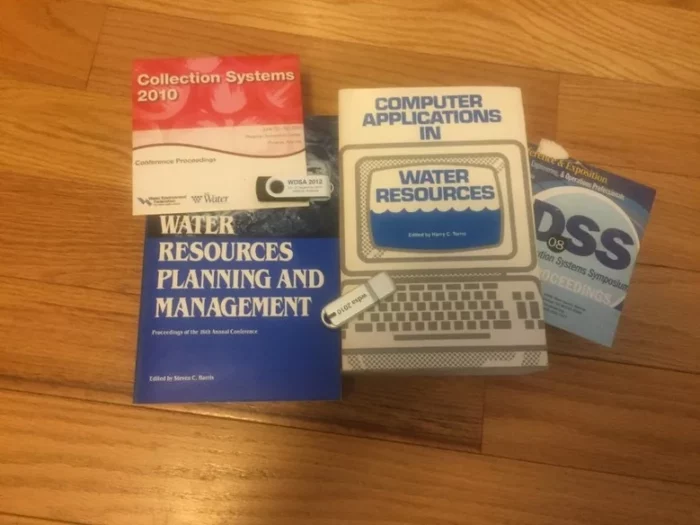 Image of various water resources books