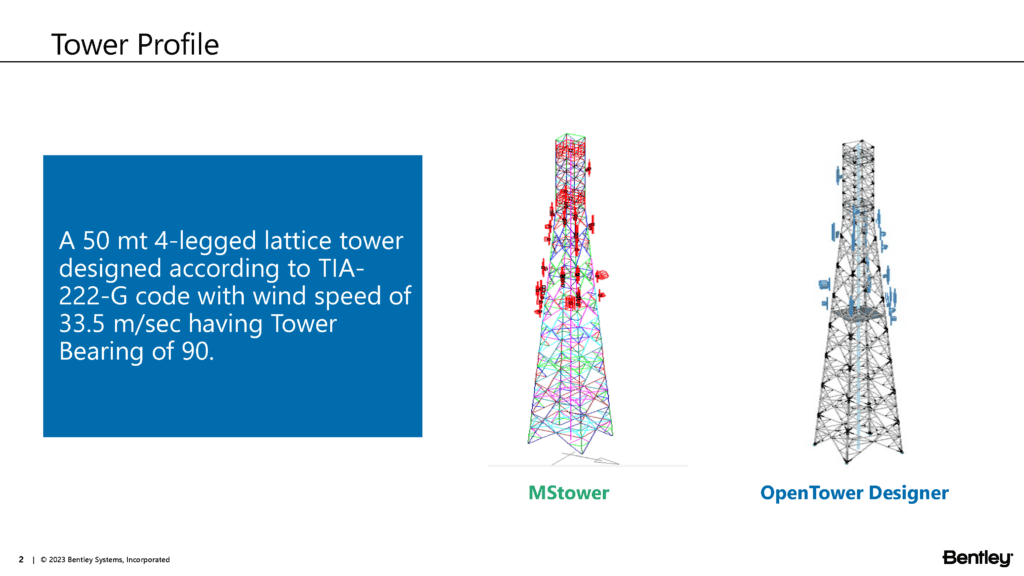 OpenTower Designer Comparative Study with MStower