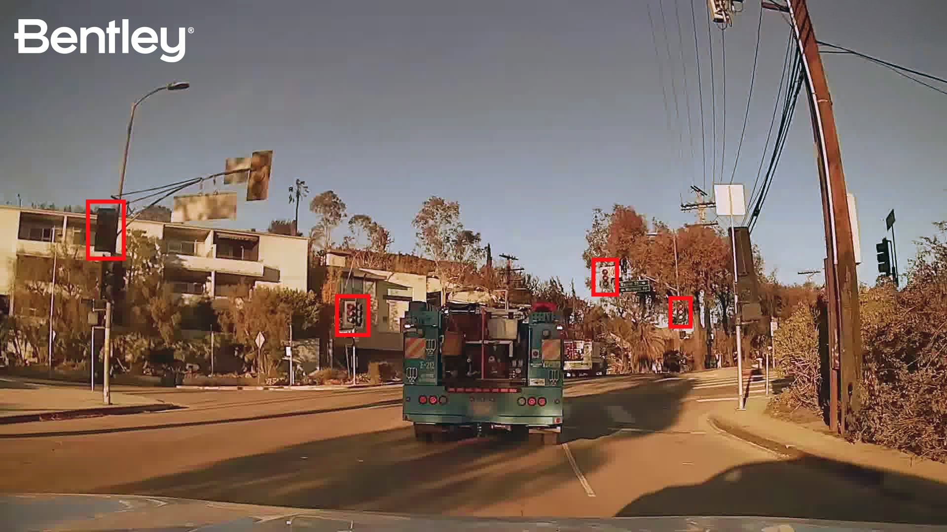 Malfunctioning streetlights are detected by Bentley&rsquo;s Blyncsy technology in crowdsourced dash cameras in the Los Angeles area after wildfires caused major damage to critical safety infrastructure. (Image courtesy of Bentley Systems)