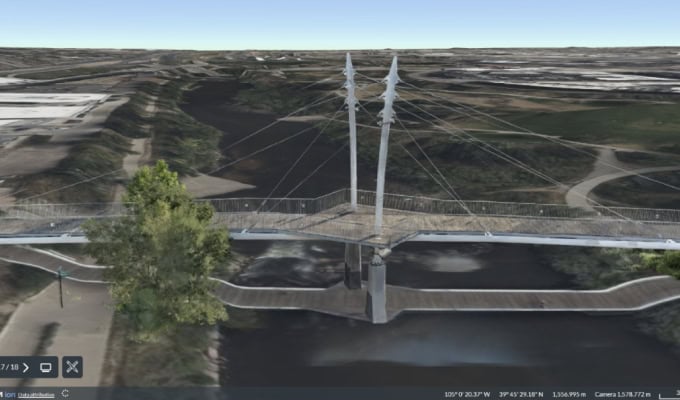 Bentley announced the availability of reality modeling services in Cesium, advancing its open platform for the built and natural environment. (Image courtesy of Bentley Systems)