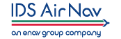 Logo firmy ids airnav, specjalizującej się w rozwiązaniach do zarządzania ruchem lotniczym.