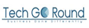 Logo Tech-Go-Round na białym tle z P.C.