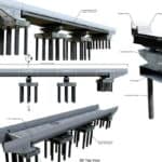 3D-Entwurfsansicht eines Brückenentwurfs