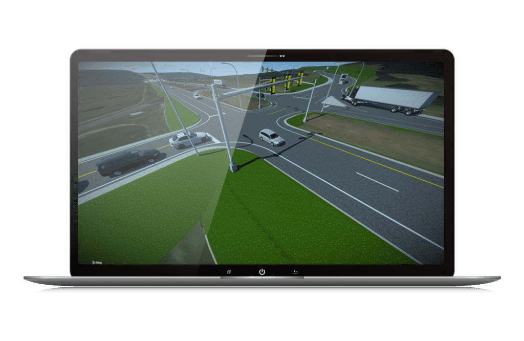 3D modeling with OpenRoads Designer on a laptop