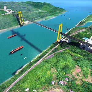 Des organisations de Chongqing and Guizhou font avancer la construction du pont Taihong sur le fleuve Yangtze
