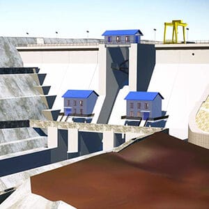 Design of water dam reservoir