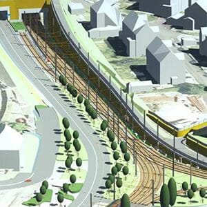 Digitale Zwillinge helfen Sweco Nederland bei Planung und Bau der Erweiterung der Stadtbahn in Bergen und erweisen sich als bahnbrechend