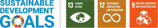 Ziele für nachhaltige Entwicklung 13, 12, 9