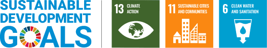 持続可能な開発目標13、11、6