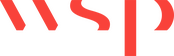 Logotipo abstrato vermelho e preto com três formas curvas à esquerda e uma faixa vertical à direita.