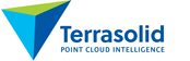 Logo Terrasolid z hasłem „point cloud intelligence“.