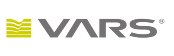 Logo di "VARS" con strisce gialle astratte e testo in grigio.