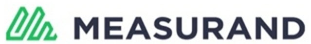 The image displays the Measurand logo with a green abstract symbol on the left and the word "MEASURAND" in bold black letters on the right.