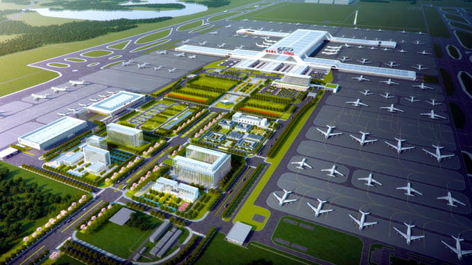Animation design of an airport