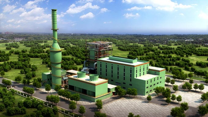 digital image of process and power plant