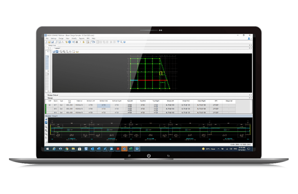 Screenshot di STAAD Advanced Concrete