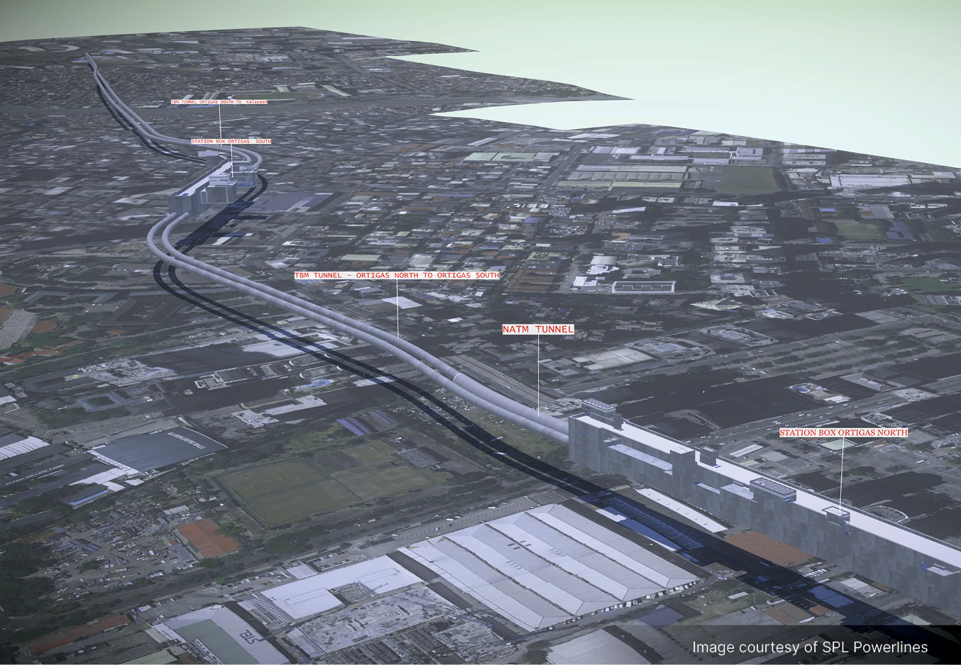 A map of a city highlighting rail and transit routes for an ongoing awareness campaign.