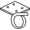 Simple line drawing of a graduation cap with a tassel hanging from its side, symbolizing the essence of taking control and completing significant structural projects.